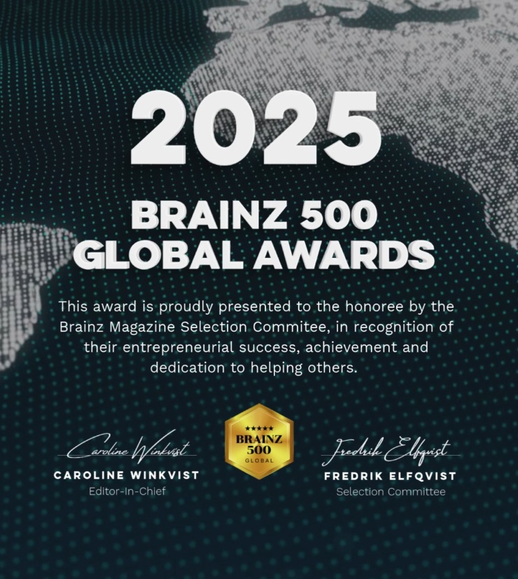 BRAINZ 500 Global Awards 2025 list